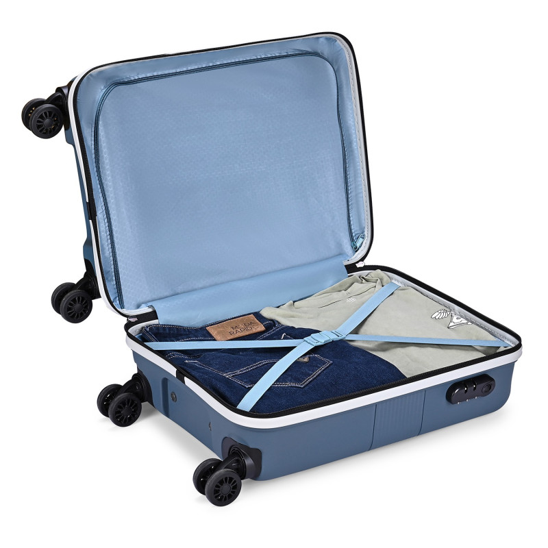 Aristocrat  Sydney plus  55 Cm Small Cabin Blue  Hard-Sided 8 Spinner - Corporate Gift Product-DIPAWALI  8527141422