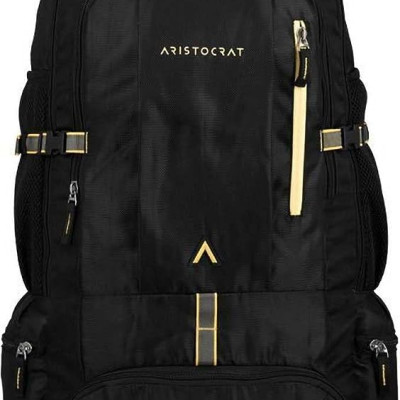 Aristocrat 45 Ltrs Men & Women Backpack (Black)