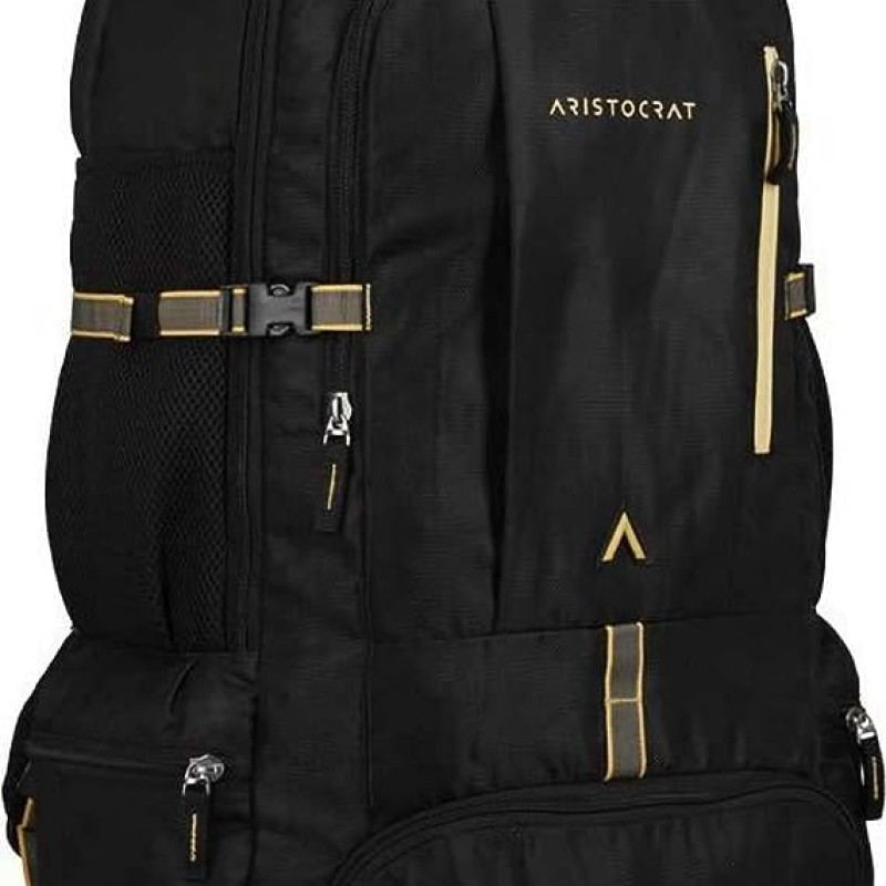 Aristocrat 45 Ltrs Men & Women Backpack (Black)