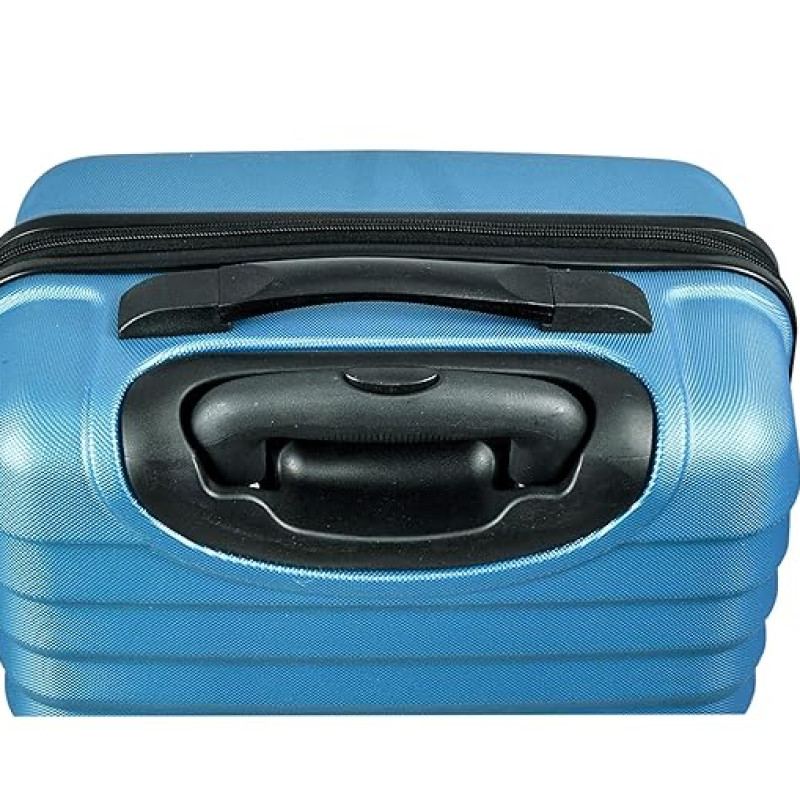 Safari Sonic Hard-Sided  Luggage Set of 3 Trolley Bags (55 & 65 & 77 cm)  (Teal Blue)