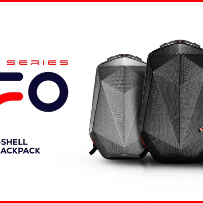 Swiss Military Hard Shell Travel Backpack UFO, Alien Series Dimond Cut ABS Hardshell upto 15.6 Inch Laptop